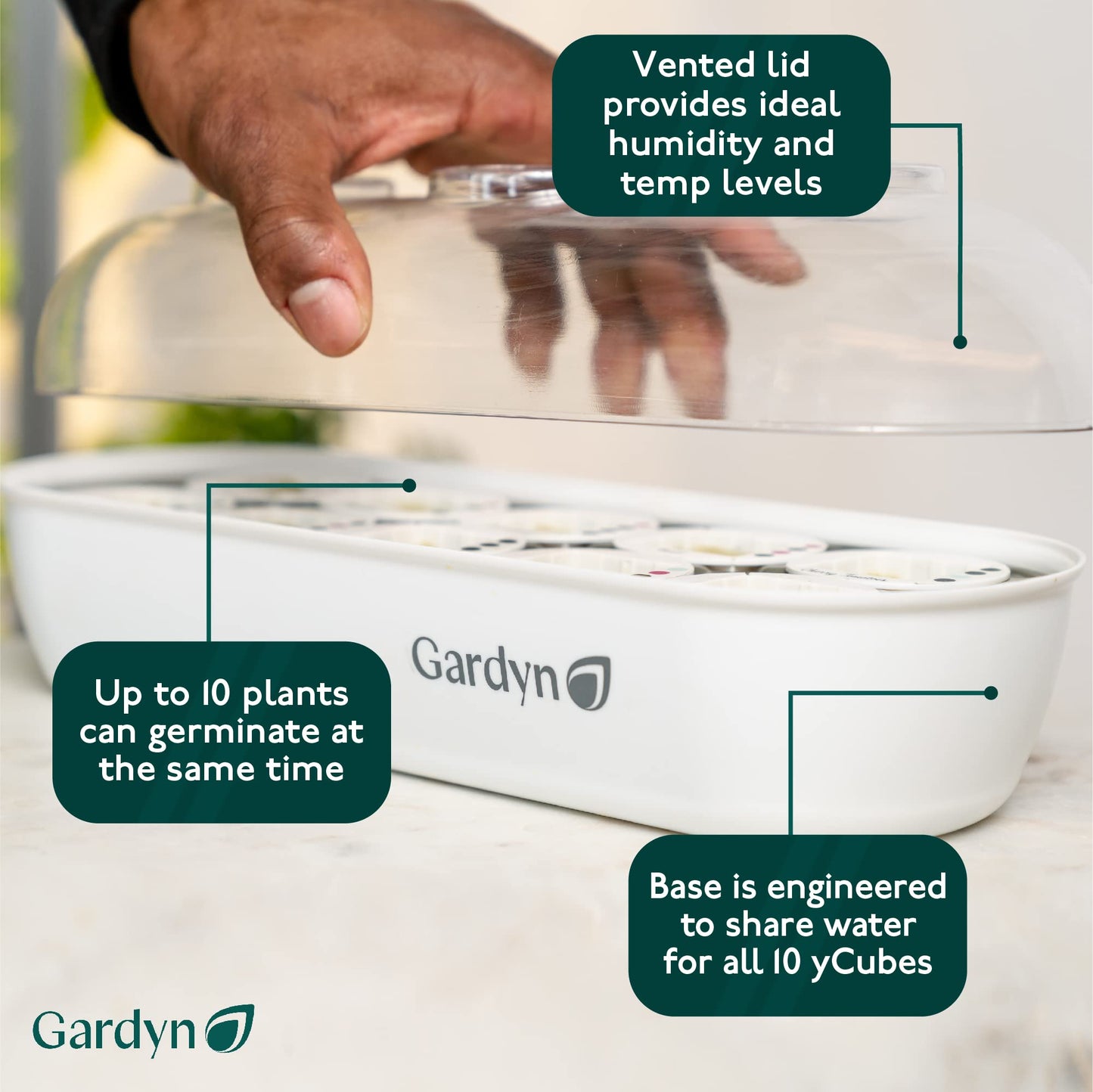 Gardyn 4.0 Bundle with Hydroponics Growing System Vertical Indoor Garden & Nursery (4.0 Gardyn Plus 30 Free Non-GMO Plants, LED Grow Lights, 30 Day Kelby Trial Membership & Nursery)