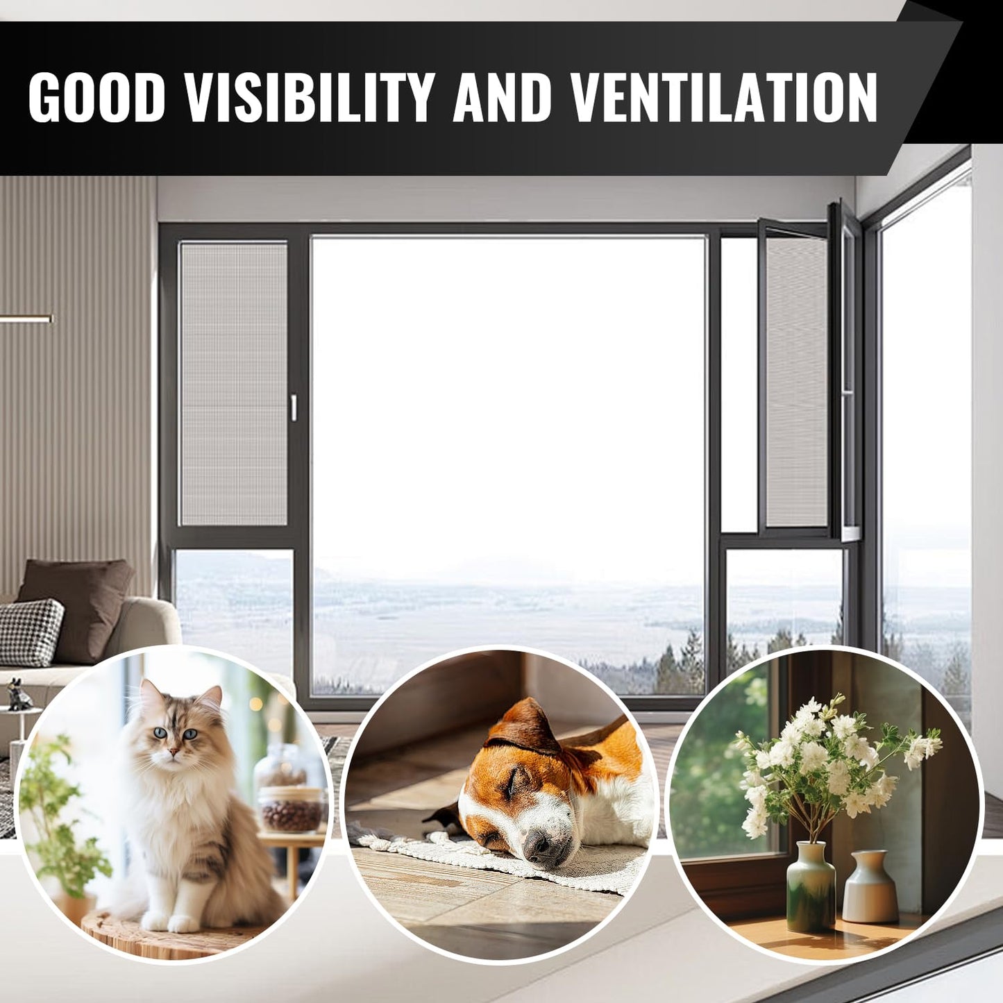 NestChic 304 Stainless Steel Woven Wire Mesh Roll – 40 Inch x 98 Feet Security Mesh Replacement for Balcony, Porch, Cabinets, Poultry Netting, and Cage Fencing – 20 Mesh, 0.15mm Wire Diameter