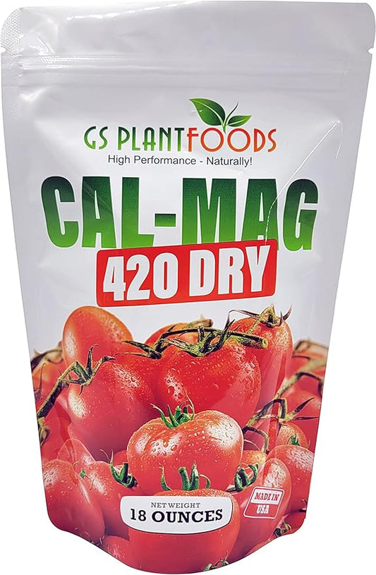 GS Plant Foods Cal-Mag 420 Dry Super Concentrate, Makes 420 Gallons of Nutrient Solution, 18 Ounces, Calcium/Magnesium Fertilizer