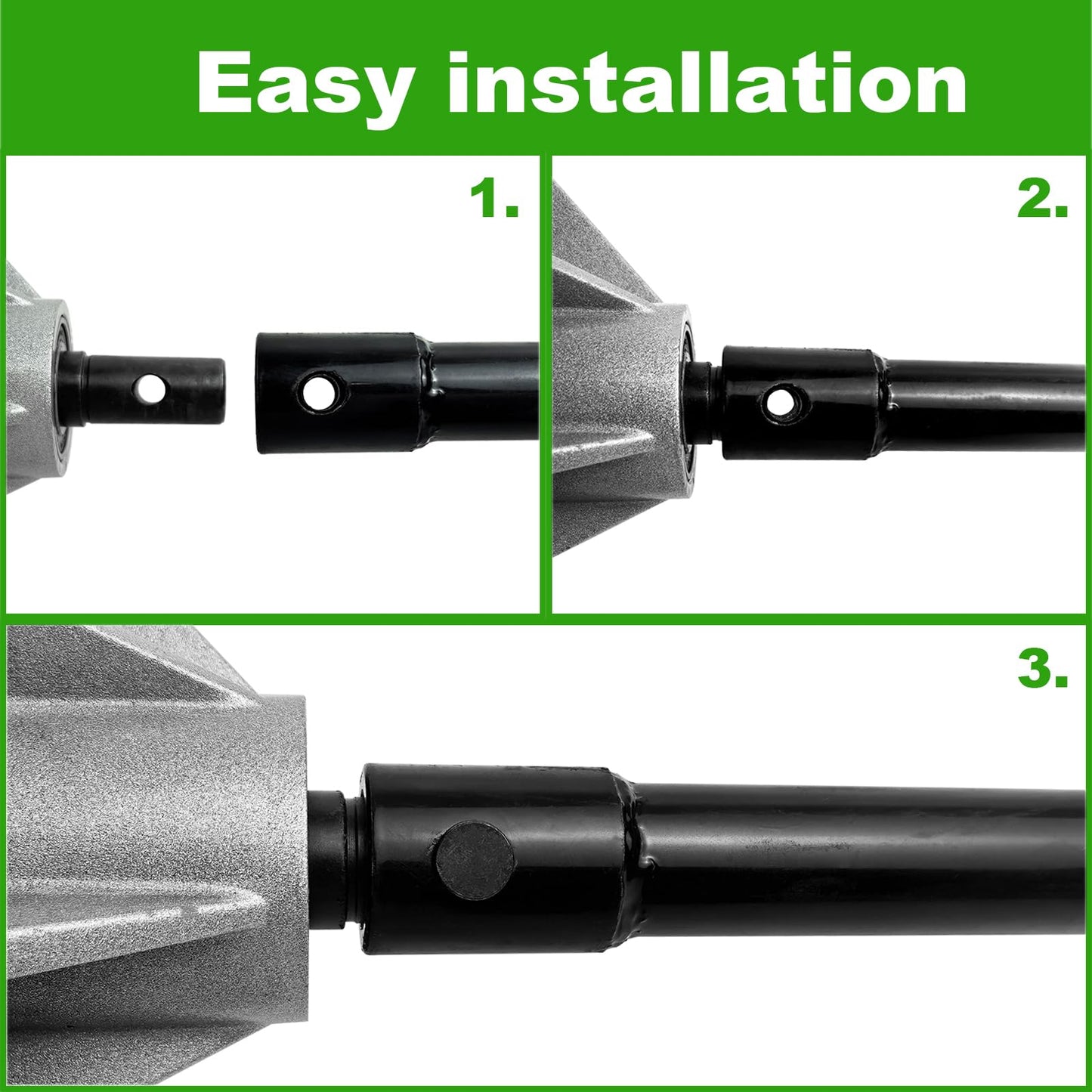 6-Inch & 4-inch Electric Post-Hole Digger with Storage Bag with 3pcs Auger Drill Bit Extension Set(8",12",20")