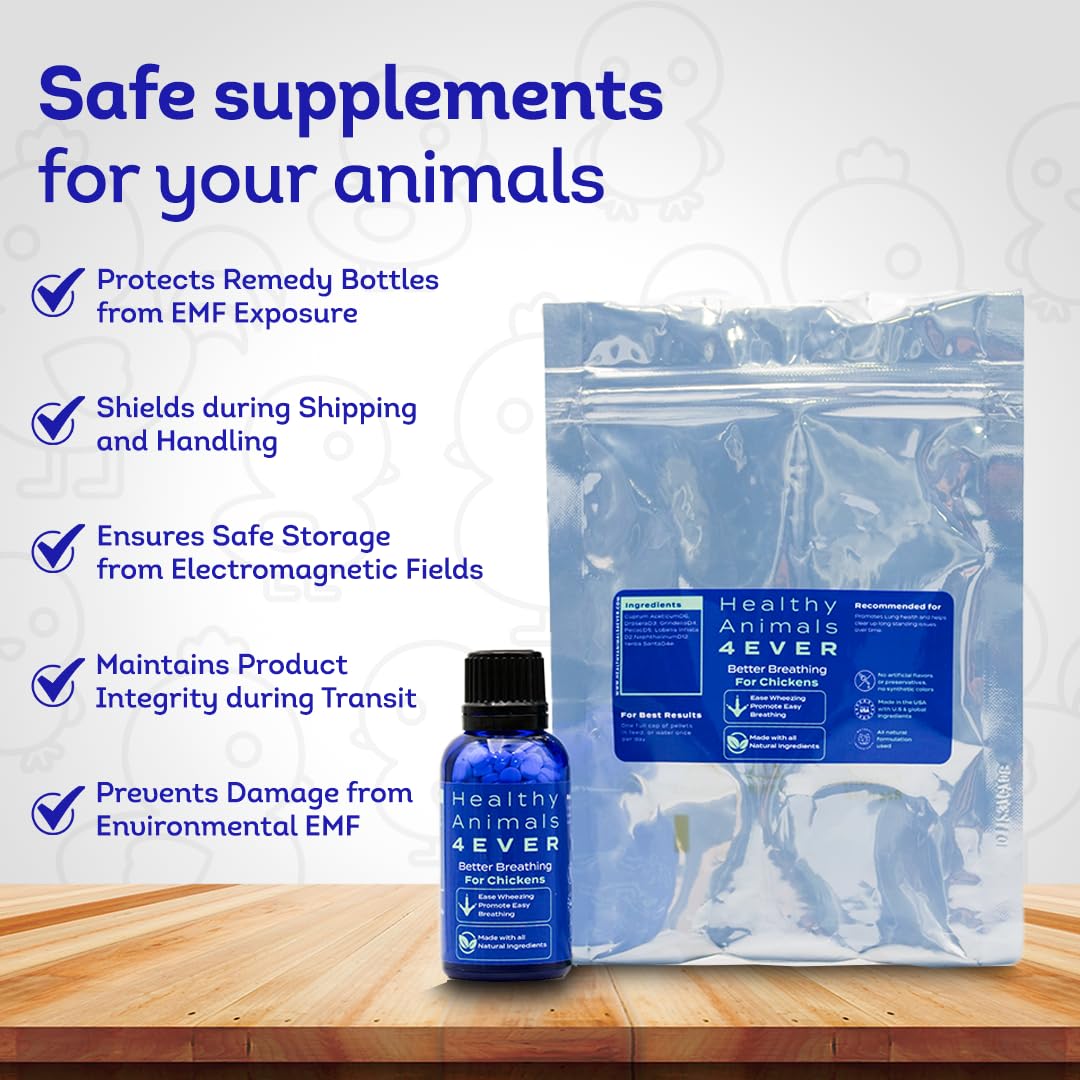 HA4E - Chicken Respiratory Support Supplement - Effective Breathing Aid for Chickens - Highly Effective Homeopathic Formula - 300 Tablets