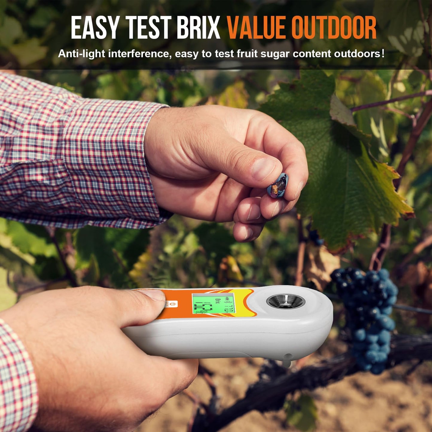 YINMIK Brix Refractometer and Soil pH Meter