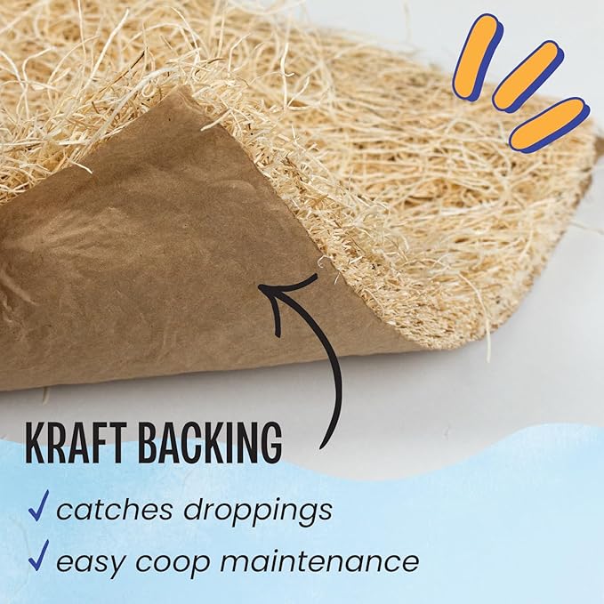 MagJo Premium Aspen 12 Pack Excelsior Nesting Liners (12 Pack), Chicken Bedding for Nesting Box, Nesting Pads Box Liners, Chicken Bedding for coop, Chick Bedding, USA Grown & Sustainably Harvested