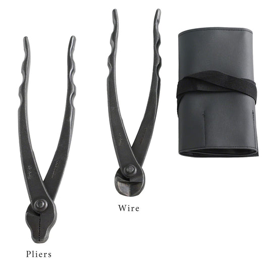 Wazakura Made in Japan 5 PCS Bonsai Cutter Tools Set with Roll Bag: Concave Branch Cutter, Knob Cutter, Jin Plier, Wire Cutter, Root Cutter. Bonsai Tool Kit - 5PCS Bonsai Cutter Set with Case