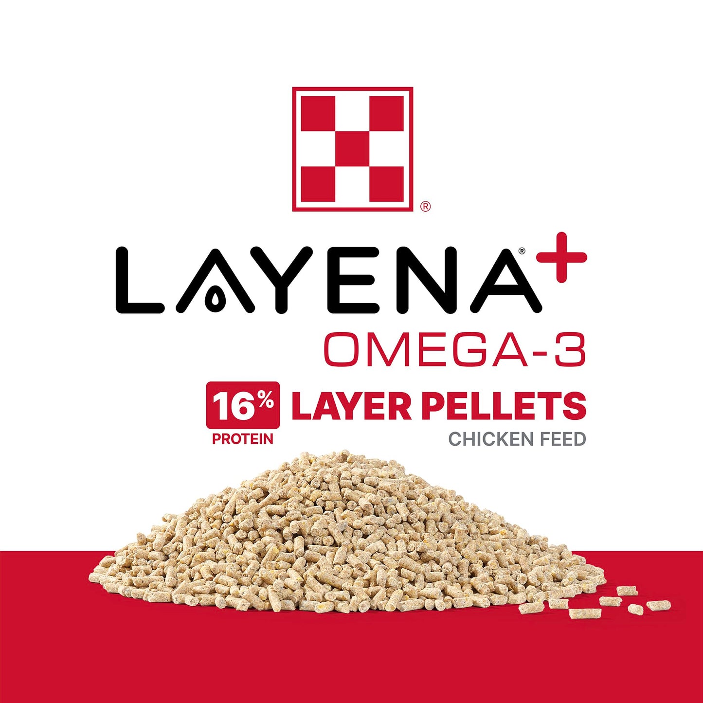 Purina® Layena®+ Omega-3 Chicken Feed Pellets, 10 Pound Bag