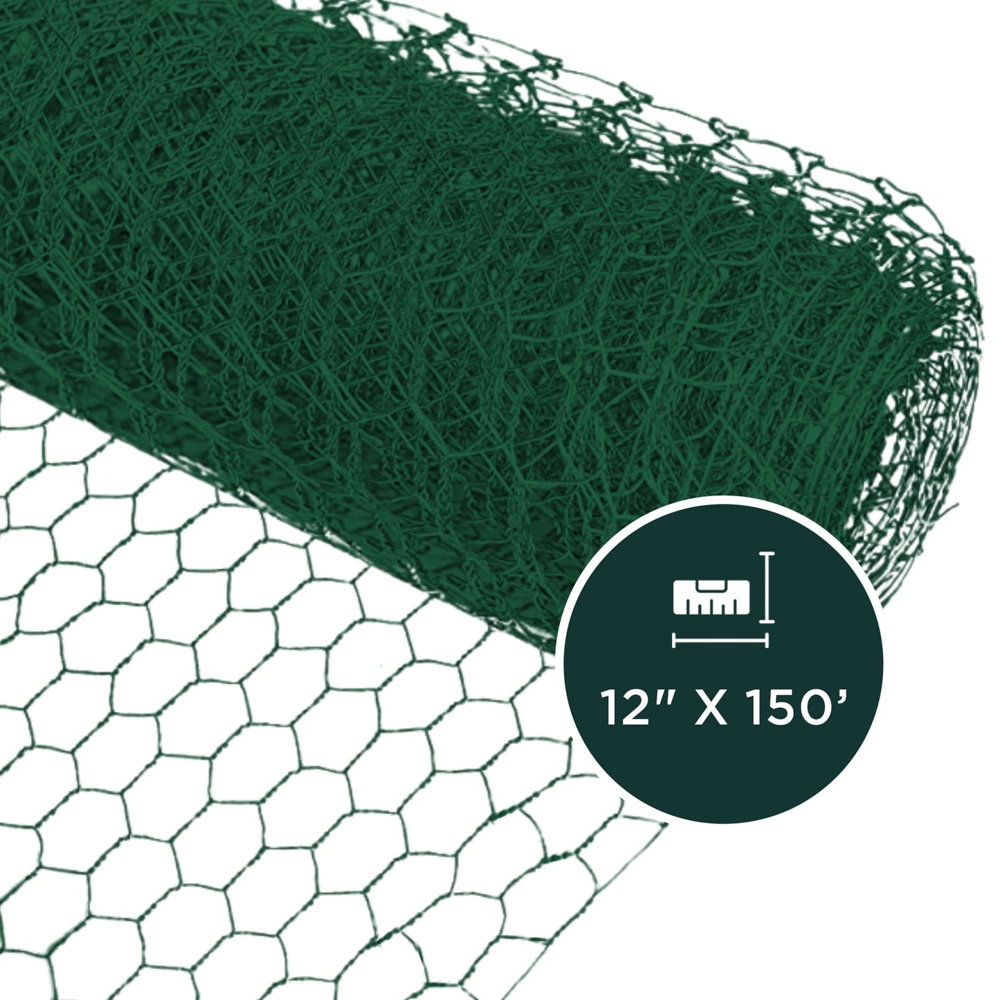 SLS SUPPLY FLORA - Green Florist Netting, Customizable Floral Wire, Steel Wire Mesh Roll, Versatile and Durable Garden Netting, Essential Floral Arrangement Supplies, 12 inches x 150 feet