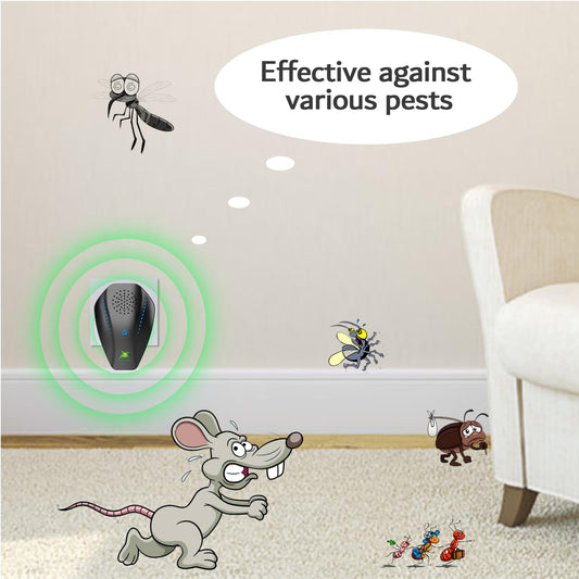 Neatmaster Ultrasonic Repeller & Insect Indoor Repeller, Electronic Ultrasonic Plug in Repellent for Roach, Mosquito, Mice, Spider, Ant, Flea, Bug, Pest Deterrent for House Garage Office Hotel