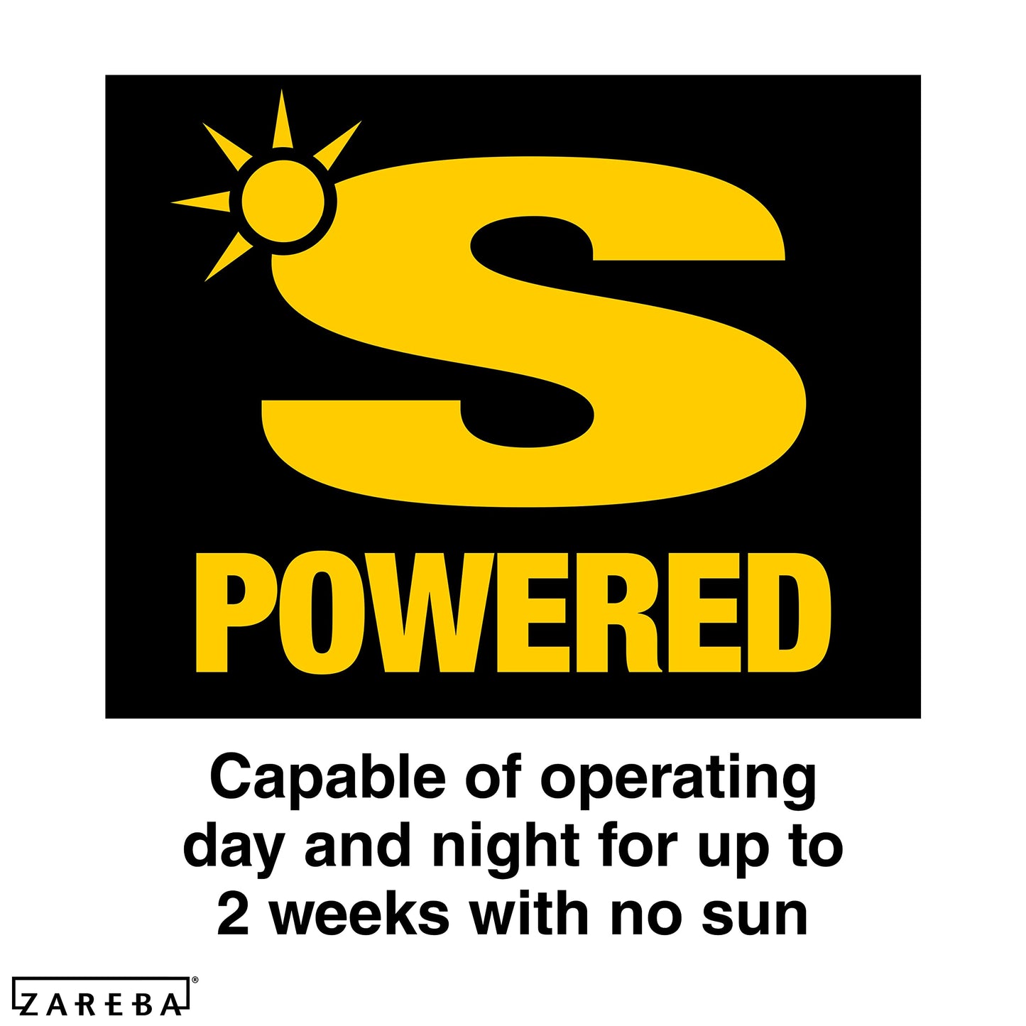 Zareba ESP10M-Z Solar Powered Low Impedance Electric Fence Charger - 10 Mile Solar Powered Electric Fence Energizer, Contain Animals and Keep Out Predators, Yellow/Black