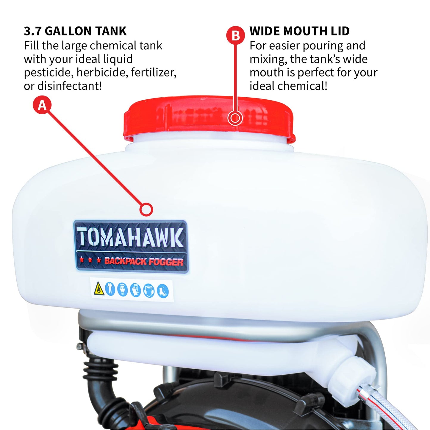 Tomahawk Backpack Fogger Sprayer Leaf Blower ULV Machine for Garden Spraying with Gas Powered Engine