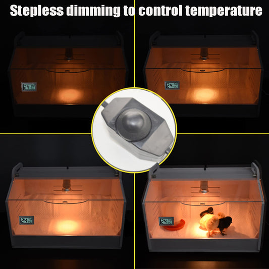 WIONBE Intelligent Brooder Box for Newborns Chicks Ducks Quail Birds Small Animals Manual Incubators Poultry Heater Breeding Box