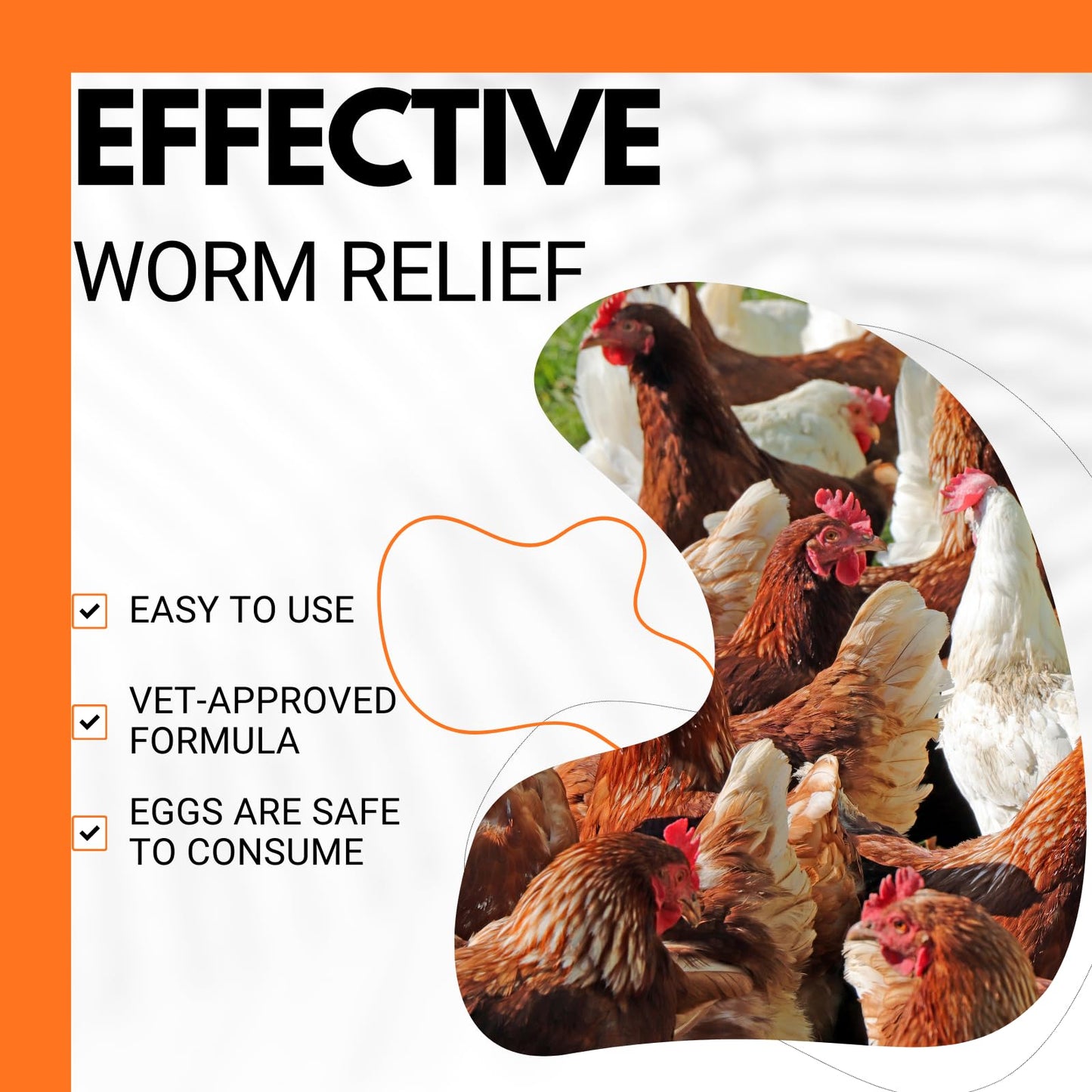 Yeosklum Chicken Dewormer, Hookworms, Lung Worms, Pin Worms, Round Worms