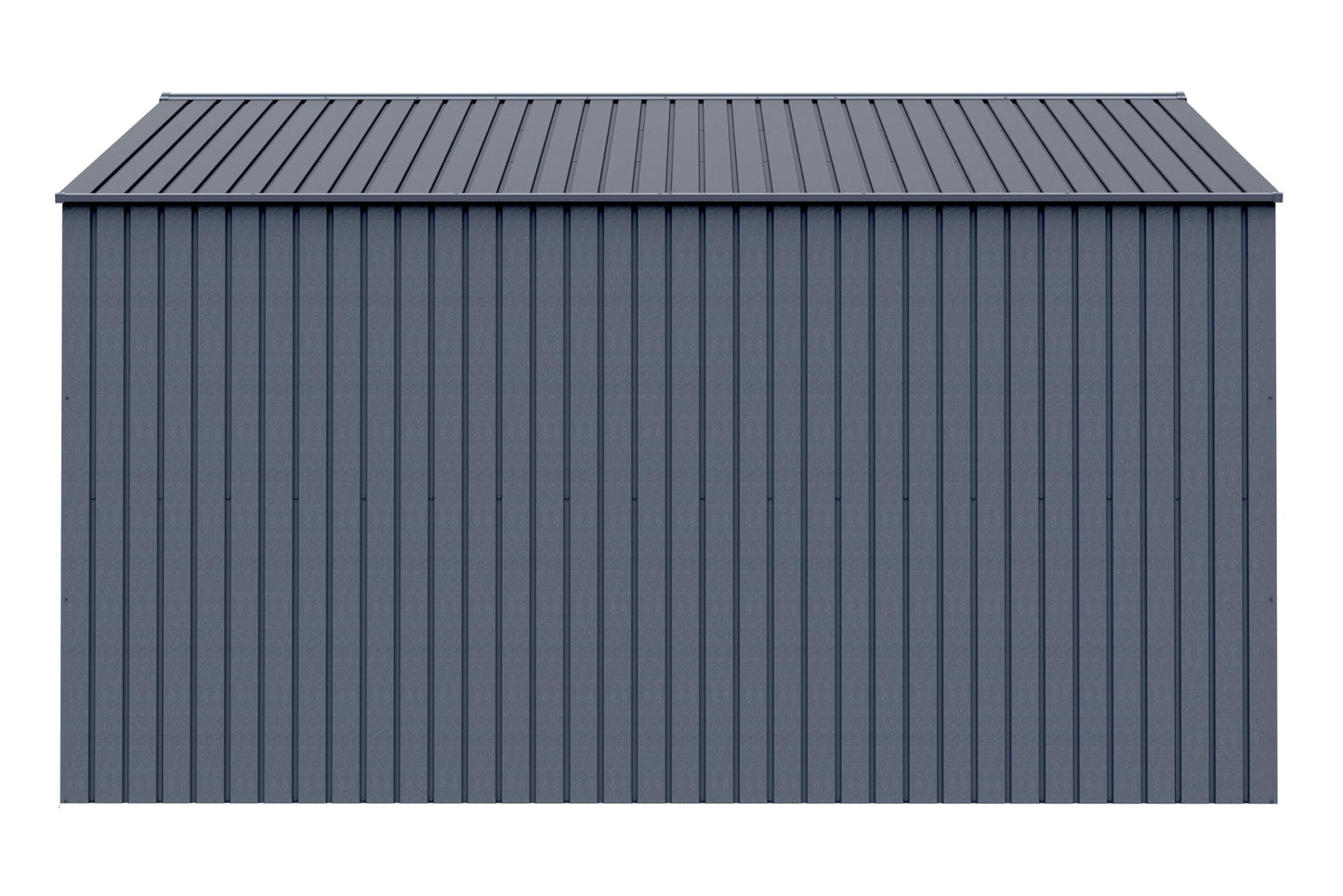 Arrow Shed Elite 14' x 12' Tall Outdoor Steel Storage Shed with High Gable and Lockable Doors Storage Building, Anthracite