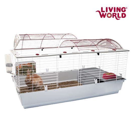 Living World - Deluxe Hybrid Habitat, X-Large - Rabbit, Guinea Pig, Chinchillas, and Small Animal Cage
