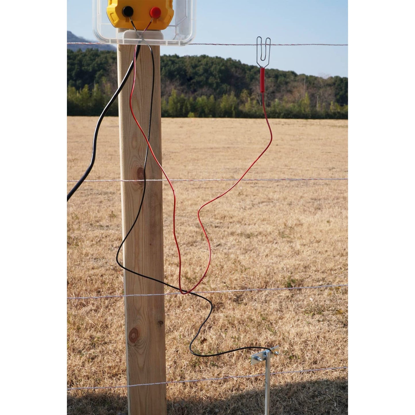 FenceMate AC Powered Electric Fence Charger Output 0.5J up to 10 Miles to Constrain Poultry, Pet, Hobby Animal, Fencer to Protect Homestead, Garden, Pond, Orchard,Fence Energizer Peak 10 kV