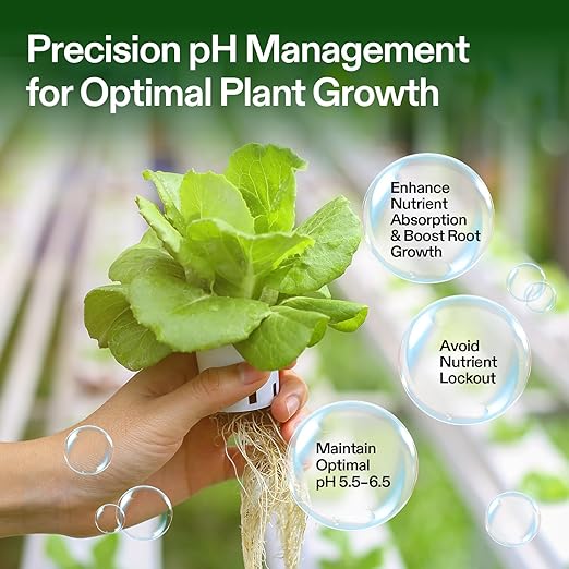 VIVOSUN pH Up & pH Down Kit, 1 Quart Each, pH Control Kit for Balanced pH Level and Optimal Nutrient Uptake, pH Adjuster Liquid Fertilizer for All Plants and All Growing Systems