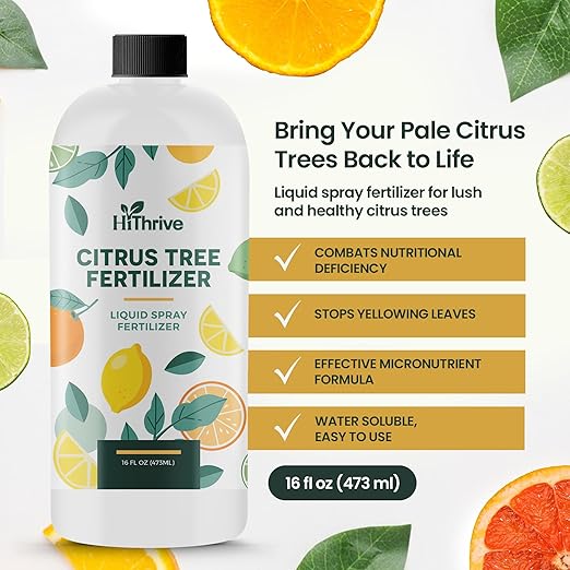16oz Citrus Fertilizer & Fruit Tree Fertilizer - Makes 32 Gallons of Tree Food for Fruit Trees, Oranges and Other Citrus Trees, Premium Liquid Plant Food for Healthy Growth and Juicier Harvests