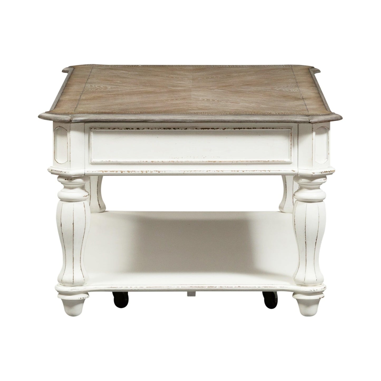 Liberty Furniture Industries Magnolia Manor Lift Top Cocktail Table, Antique White