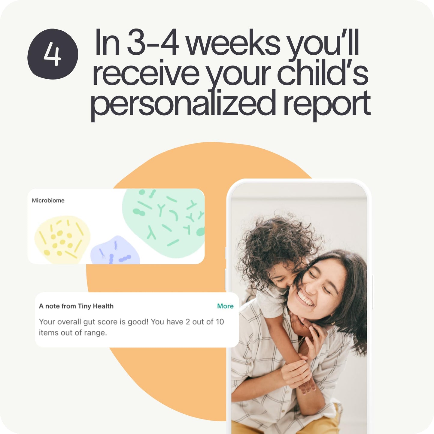 Tiny Health Child Gut Health Test Kit, Fast & Mess-Free at Home with Easy Ship-in Kit, 3-4 Weeks Results, Understand Biomarkers for Health, Expert Insights