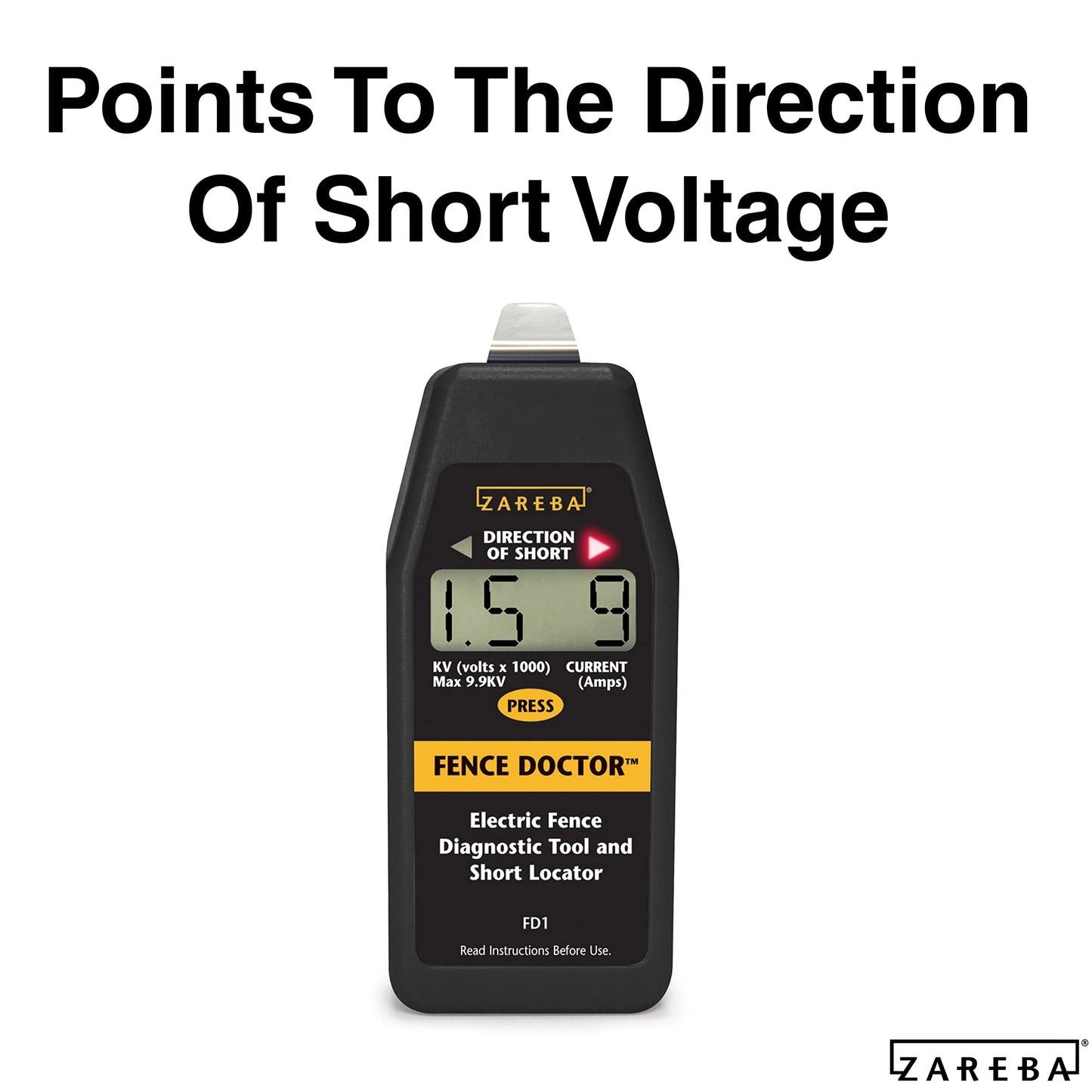 Zareba FD1 Fence Doctor Digital Fence Tester and Fault Finder