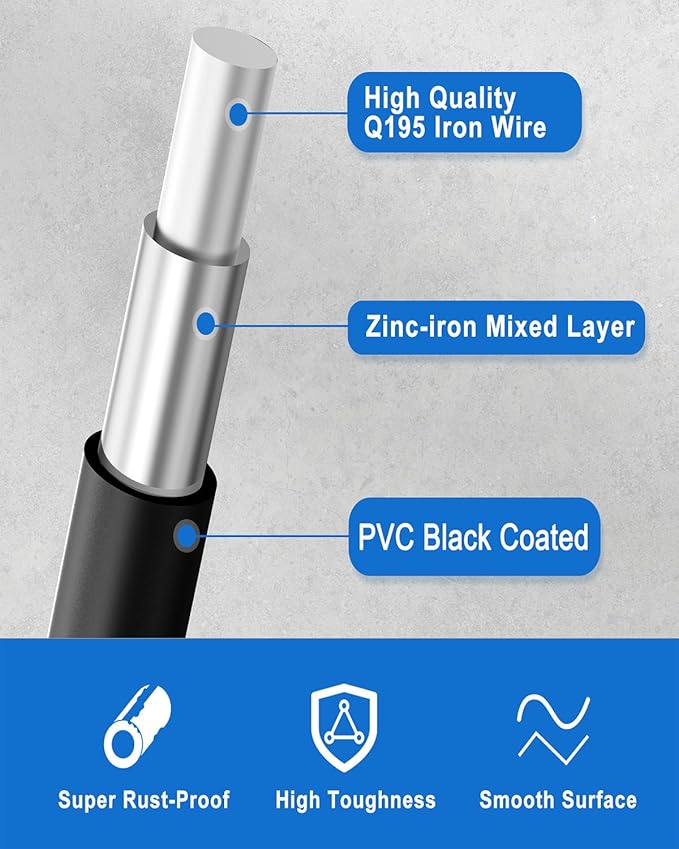 Black Hardware Cloth 1/2 inch 72" x 50' 19 Gauge - Durable Welded Wire Mesh Roll for Chicken Wire Fencing, Garden Fence,& Rodent Protection
