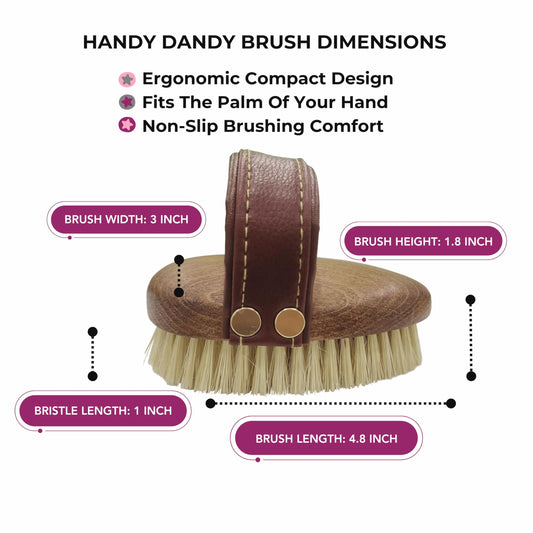 Horse Grooming Brush – Mud & Dirt Removal, Stiff Sisal Bristles, Compact Size | Gentle on Sensitive Coats, Premium Equine Care Tool for Grooming Kit