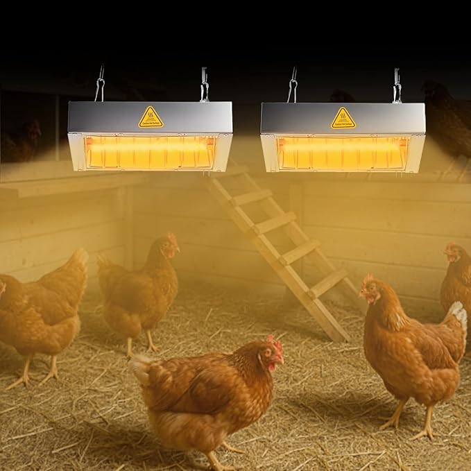 400W Chicken Coop Heater Bulb, Replacement Bulb Accessories for Chicken Heat Lamp, Brooder Heater Tubes for Chicks, Poultry, Pets, 1 Pack