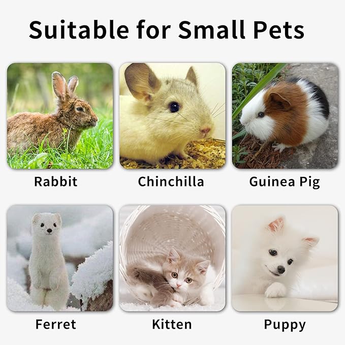 BNOSDM Rabbit Feet Pad 6 Pcs Rabbit Cage Mat Floor Plastic Bunny Resting Mat with Hole for Guinea Pig Chinchilla Ferret Small Animal (Blue)