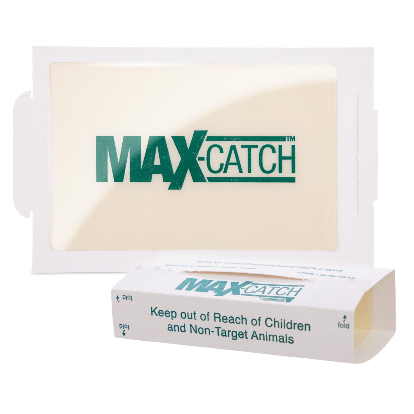 Catchmaster Max-Catch Mouse & Insect Glue Trap 36PK, Mouse Traps Indoor for Home, Sticky Pest Control Adhesive Tray for Catching Bugs, Non Toxic Bulk Unscented Glue Boards