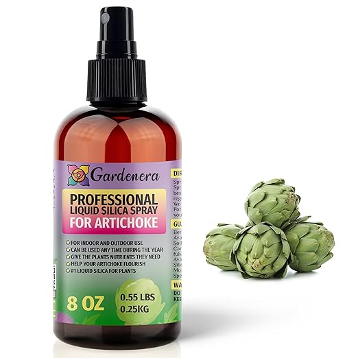 𝐒𝐔𝐏𝐄𝐑𝐈𝐎𝐑 Liquid Silica Boost Fertilizer and Supplement Spray for Artichoke Plants – Pre-Mixed, Ready-to-Use Liquid Silicon Plant Superfood Mist for Indoor & Outdoor Plants – 8oz