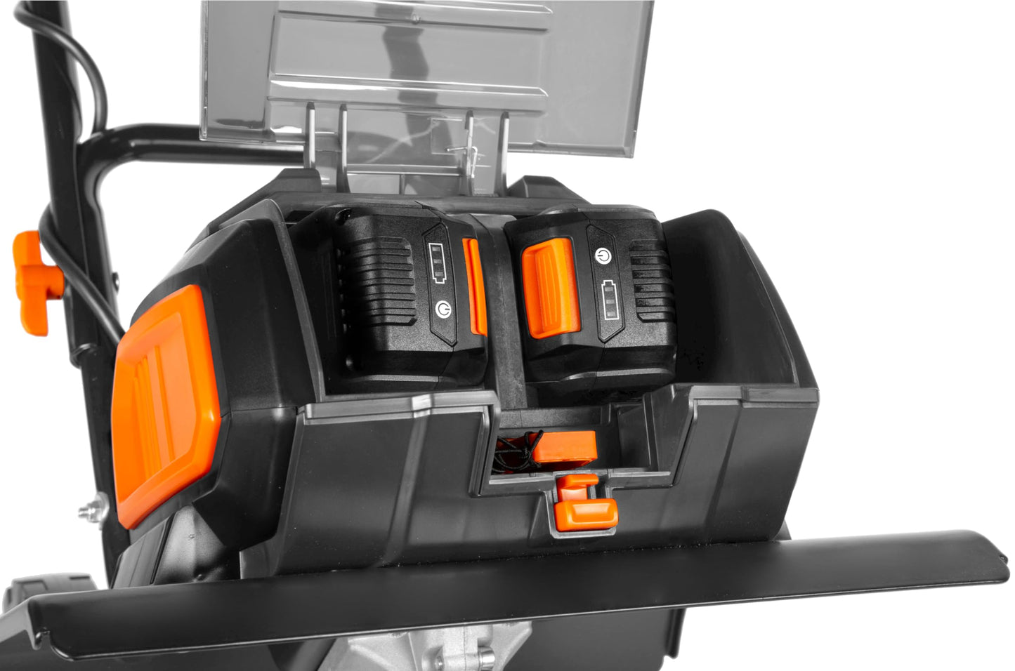 WEN 20V Max Cordless 14-Inch Brushless Electric Tiller with Two 4.0 Ah Batteries and Dual-Port Charger (20724)