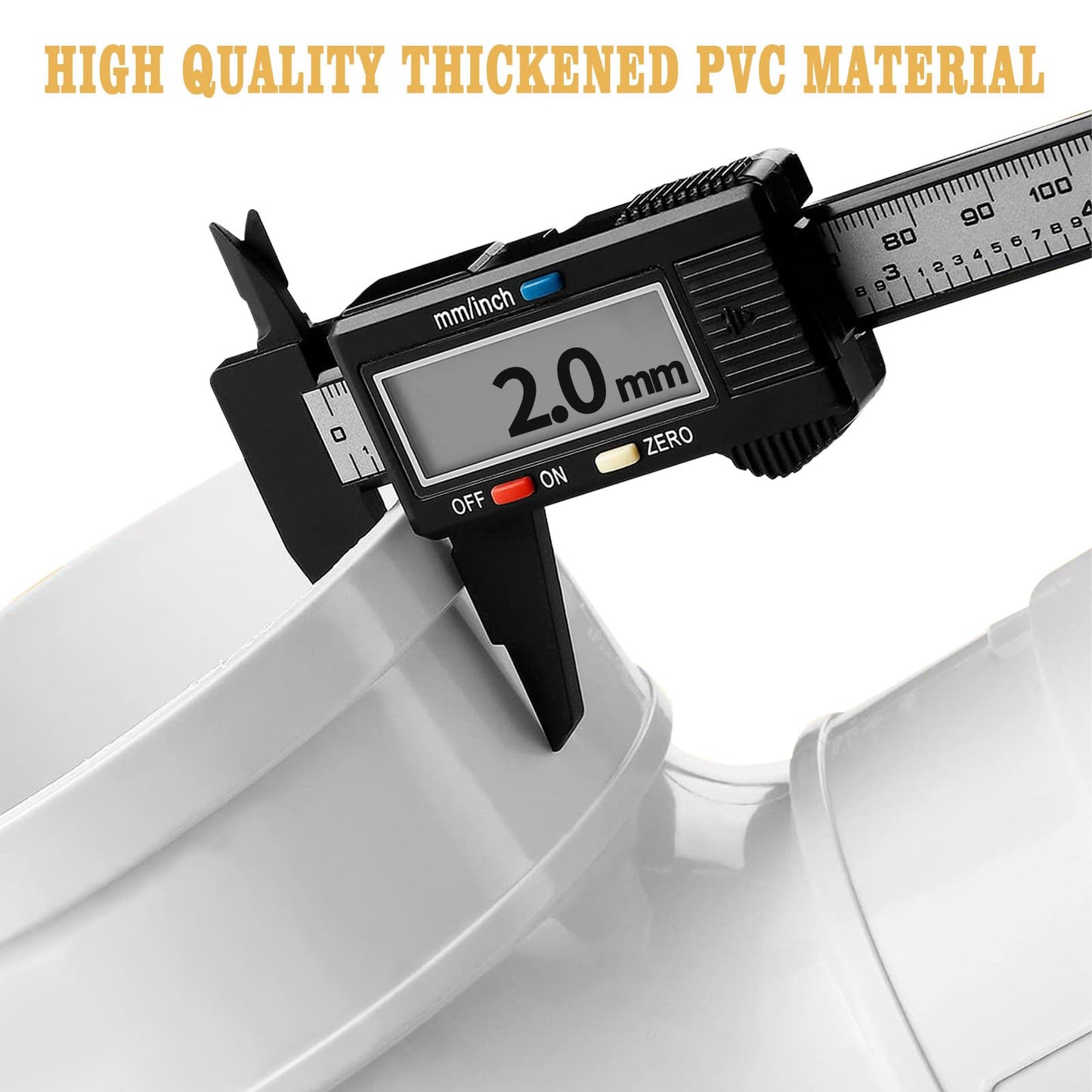 2-Pack Chicken Feeders No Waste, Chicken Feeder Kit with a Big One and a Small One, Automatic Chicken Feeder for Chicken Coop, PVC Gravity Poultry Feeders for Chickens, Ducks, Turkeys, Geese
