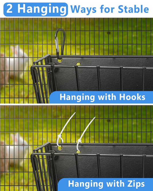 X Large Rabbit Hay Feeder Guinea Pig Hay Feeder Metal Frame Bunny Hay Holder Guinea Pig Hay Holder for Bunny, Guinea Pigs, Chinchillas, Small Animals (1 Pack)