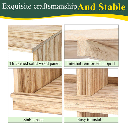 Nesting Boxes for Chickens,Chicken Nesting Box with 4 Pack Nesting Box Pads,Wooden Chicken Laying Boxes,Chicken Nesting Boxes for Laying Eggs with Washable Nesting Pads for Chicken Coop
