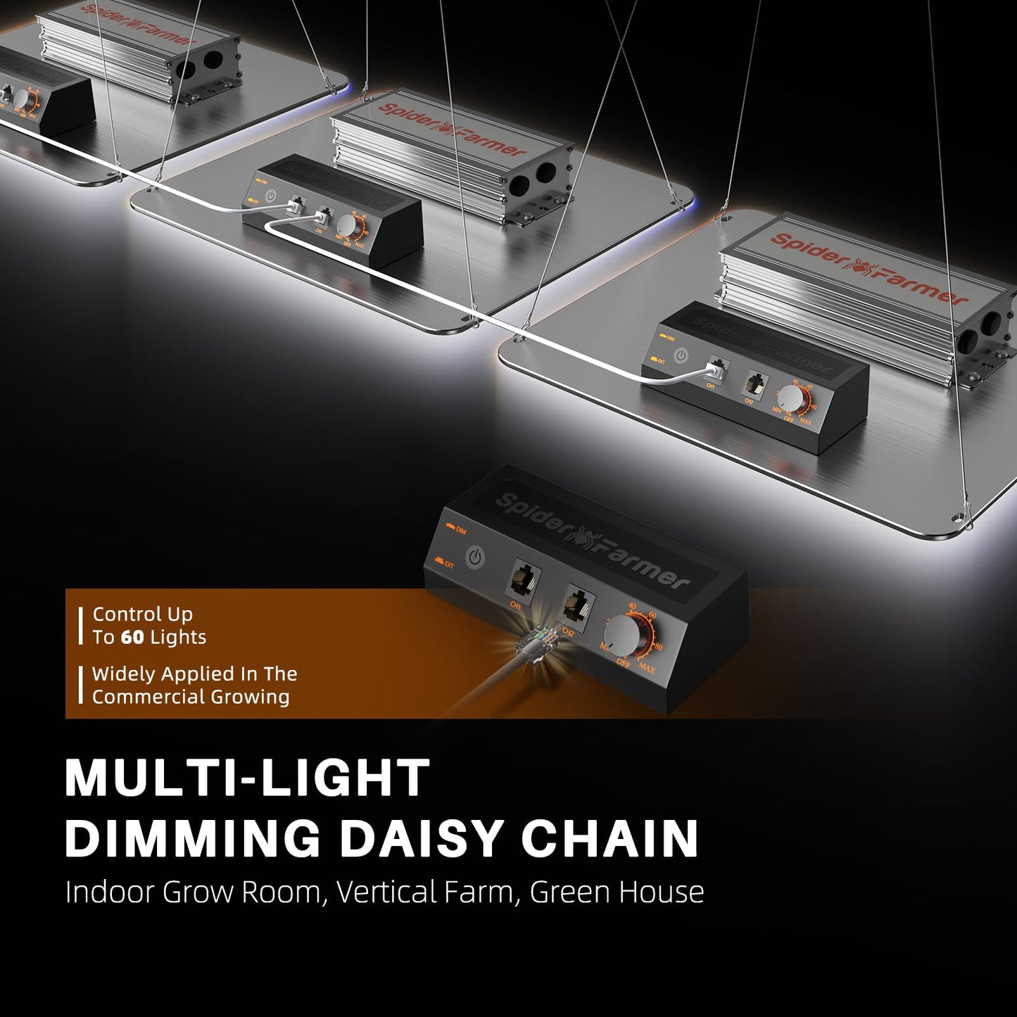 Spider Farmer New Grow Tent Fan 6" and SF1000-2Pack, Samsung LM301H EVO Led Grow Light, Full Spectrum Plant Grow Light
