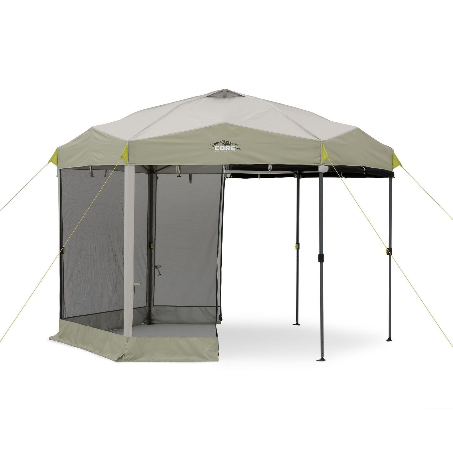 CORE 11.5’x10’ Instant Screen House | Folding and Portable Large Pop Up Tent Gazebo Canopy Shelter with Included Carry Bag | Perfect for Family Camping, Outdoor, Picnic, Backyards, and Tailgate