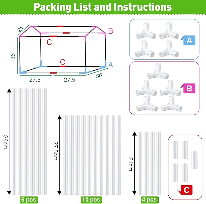 Meonum Mini Greenhouse with Potting Mat for Indoor Plant, Heavy Duty Portable Green House with Waterproof Pot Pad for Small Plants, Clear Small Plant Tent for Seed Humidity