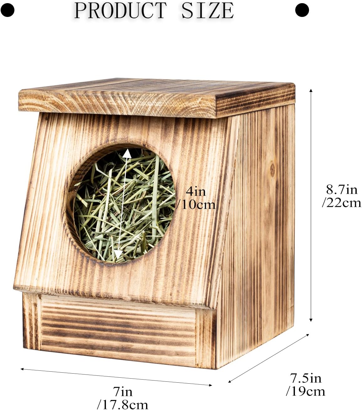 BalterFF Rabbit Hay Feeder Guinea Pig Bunny Stuff Chinchilla Food Dispenser Holder Cages Hay Rack Small Animal Automatic