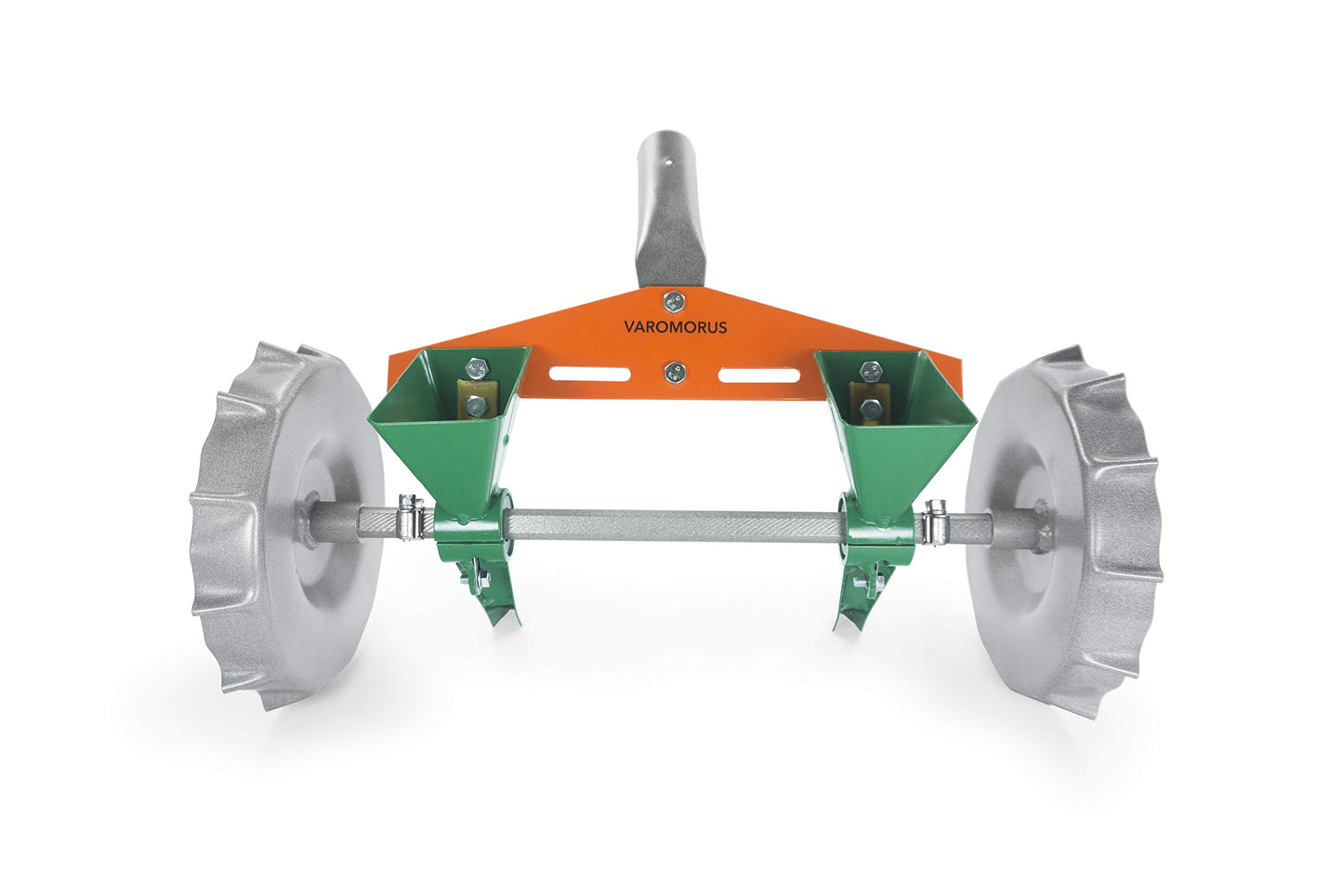 VAROMORUS Metal Precision Manual Seeder for Vegetables Greens Onion Radish Beets (2-Row)