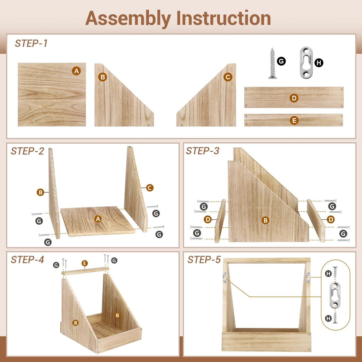 3 Pack Chicken Coop Nesting Boxes for Laying Eggs - Wooden, Duck & Chicken Nesting Box Accessories