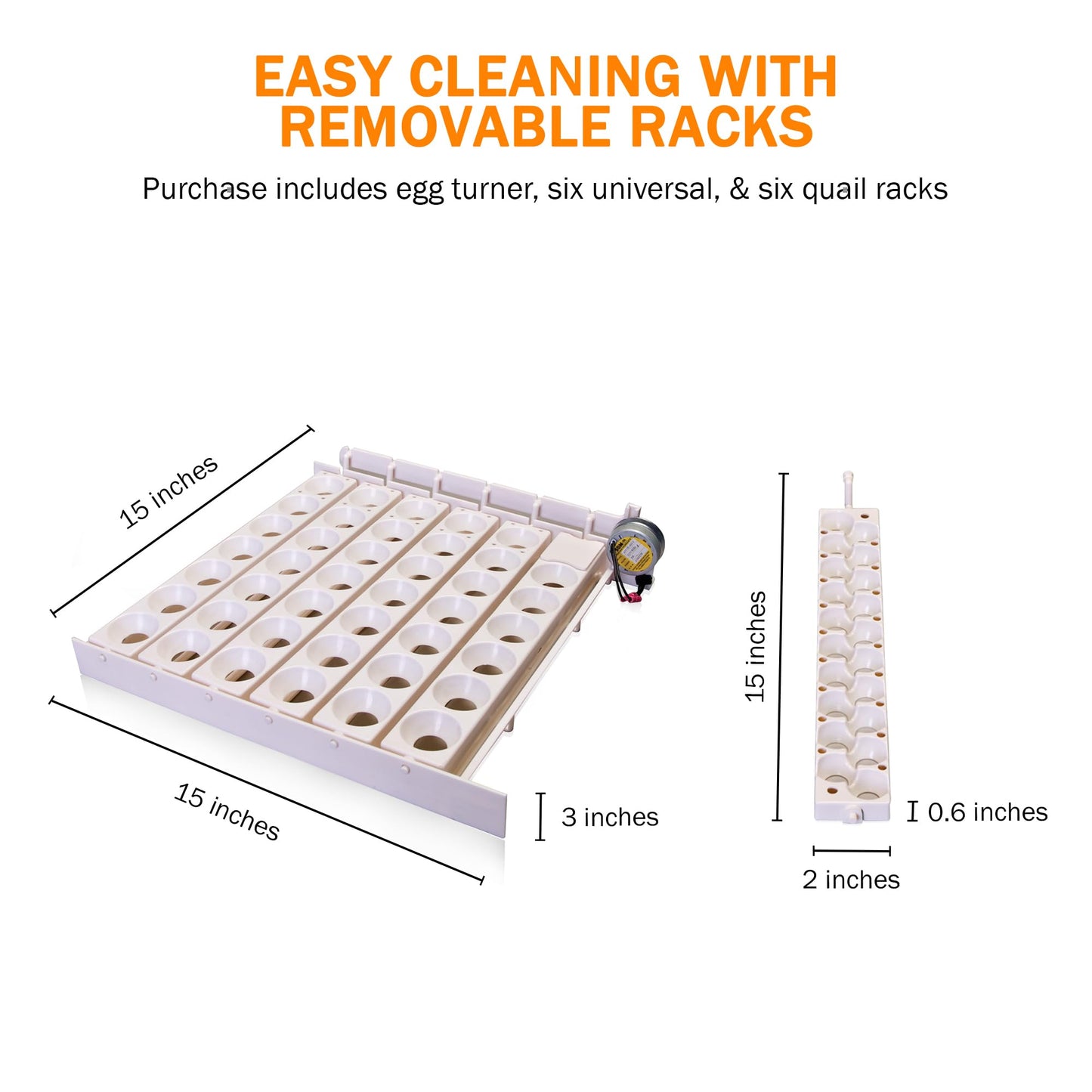 Little Giant Automatic Egg Turner 6300 w Quail Rails