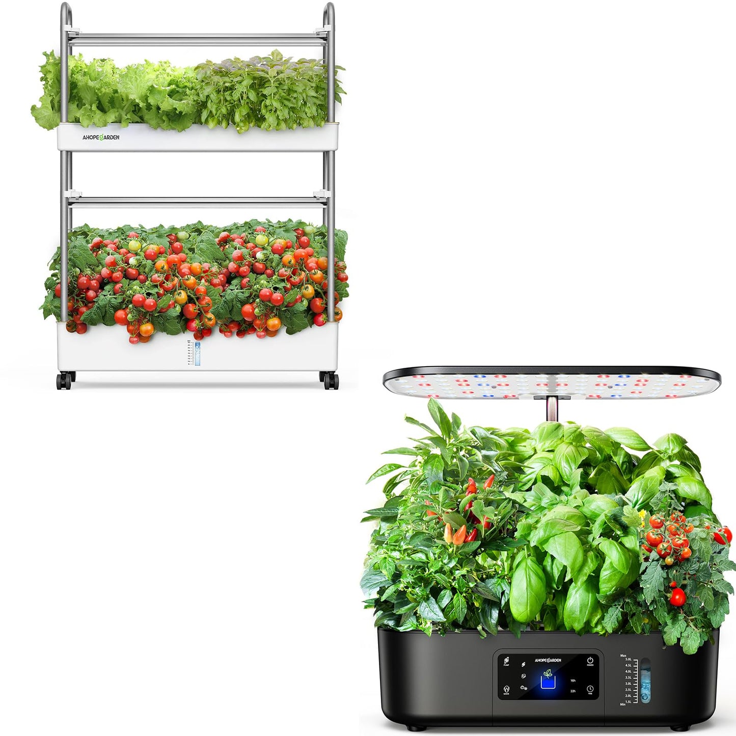 Indoor Garden Hydroponics Growing System, 60 Pods Vertical Garden with LED Grow Light - Plant Germination Kit Aeroponic Veggie Flower Fruit Growth with Smart Socket & Pump System for Home