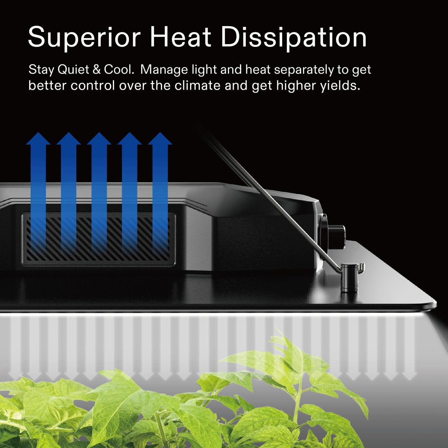 VIVOSUN GIY 3x3 Grow Tent Complete System, 3x3 ft. Grow Tent Kit Complete with 4-inch Inline Fan Package, VS2000 LED Grow Light, Temperature Humidity Monitor, Netting, Grow Bags, Pruning Shear & Timer