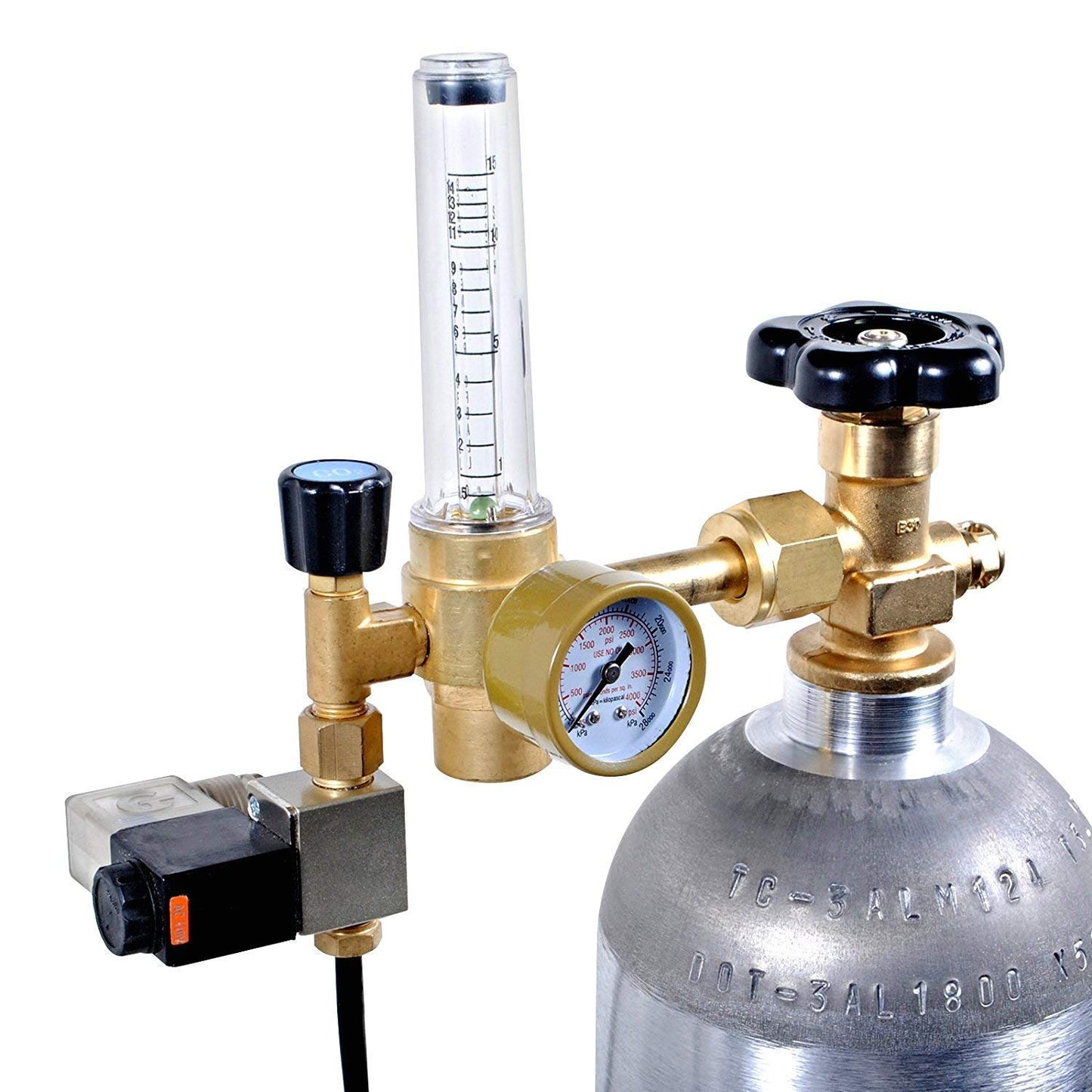 Grow Crew Hydroponic CO2 Enrichment Kit | Includes 20 lb Aluminum CO2 Tank, Carbon Accelerator C02 Regulator, and Active Air Rain System to Shower Your Plants with CO2