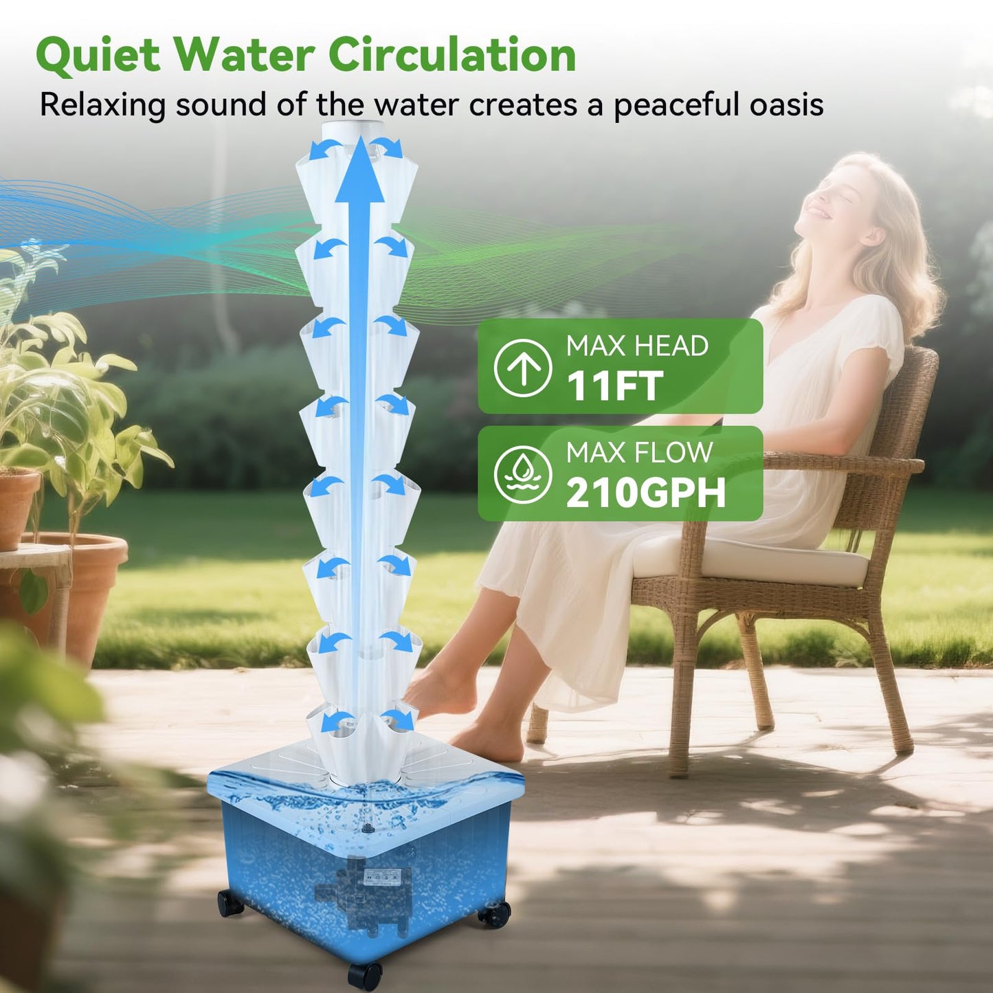 BAOSHISHAN Buy a Hydroponic Tower and Get a Hydroponic Pods Kit for Free