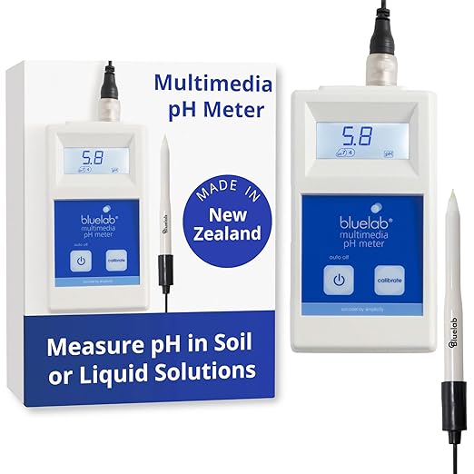 Bluelab METMULTI Multimedia PH Meter – Digital Handheld Hydroponic Nutrient and Soil PH Meter for Measuring PH Levels in Nutrient Solutions and Soil