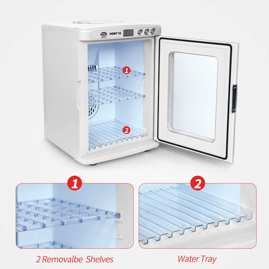 RYFT Incubators for Hatching Eggs, 25L Portable Reptile Scientific Lab Incubator with 5°C-60°C, 12V/110V Heating and Cooling for Small Reptiles (White)