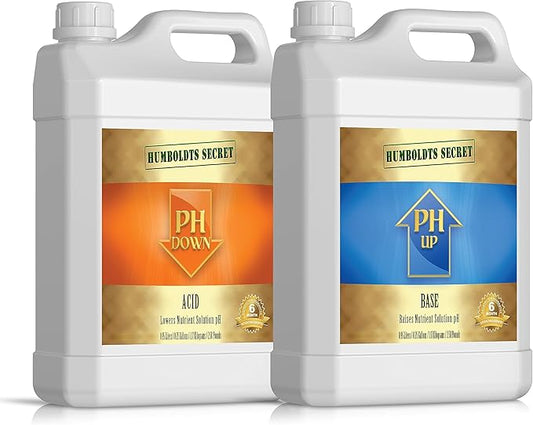 Humboldts Secret pH Up and pH Down Control Kit | Liquid Nutrient Solution Balancer for Plants | for Soil, Hydroponic, Coco, and DWC Systems | Supports Nutrient Absorption and Growth | 128 Ounce