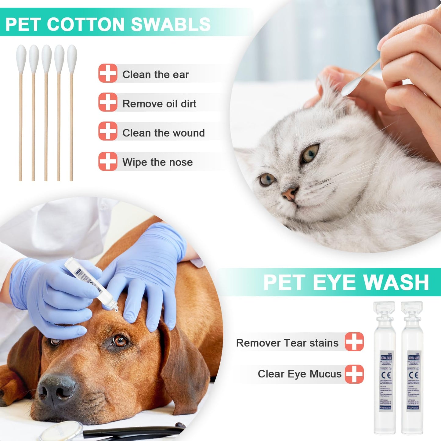 Uross Dog First Aid Kit- 105PCS Pet Emergency Kit, Cat First Aid Kit Travel Supplies for Hiking,Dog Medical kit Emergency Survival Kit