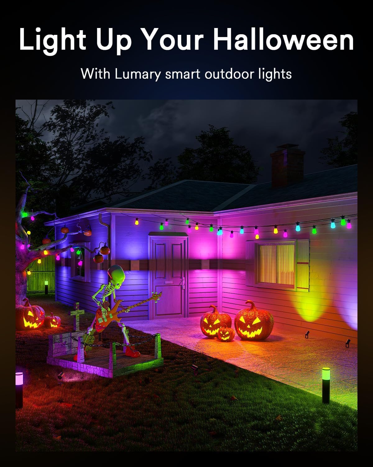 Lumary Wireless WiFi Moisture/Temperature Soil Meter 6 Pack Smart Pathway Lights