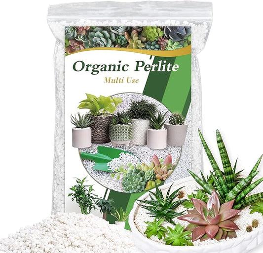 Organic Perlite for Plants, Enhances Soil Drainage and Aeration, Perfect Perlite for Plants Indoor & Outdoor, Horticultural Perlite for Gardening, Perfect for Potting Mixes, 1QT